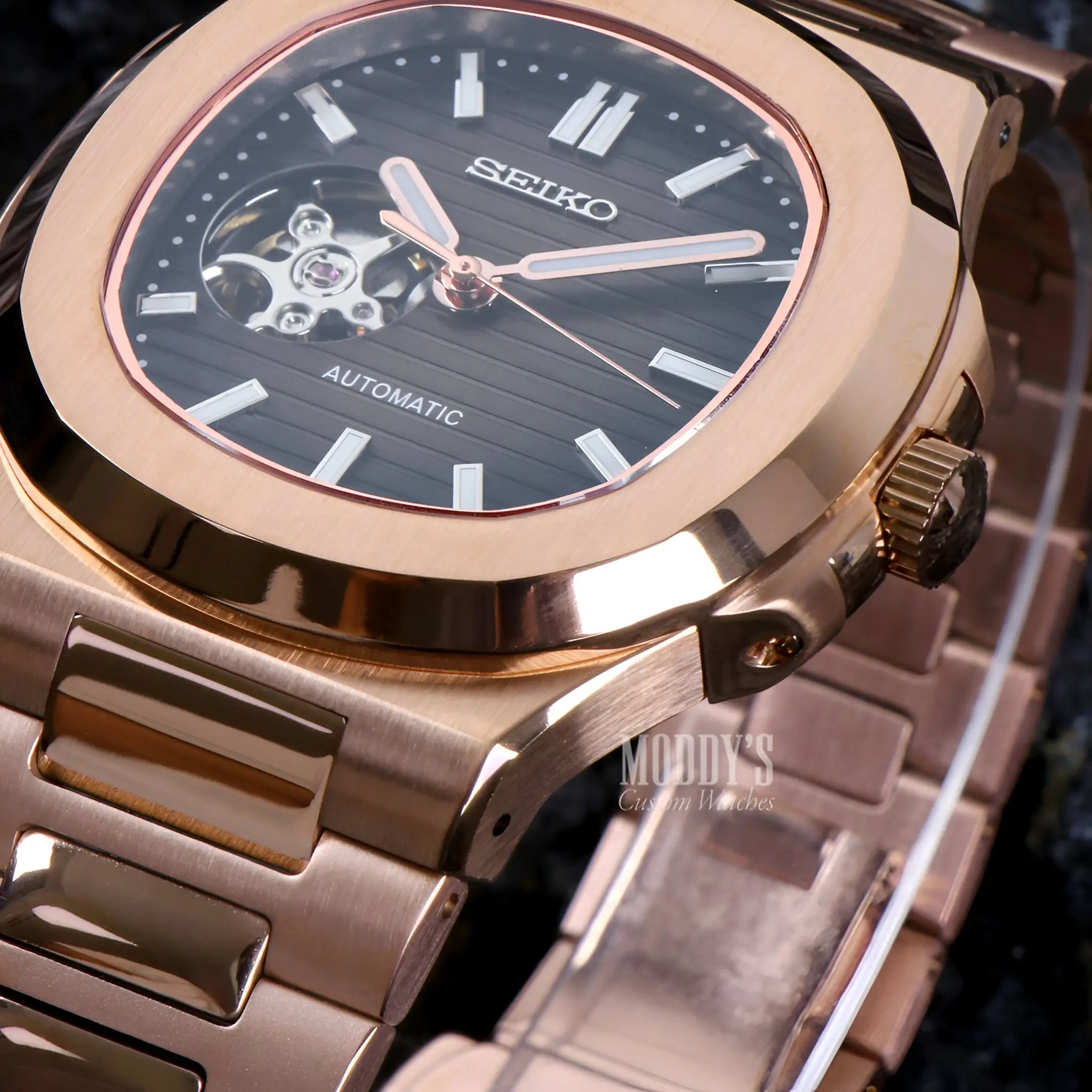 Nautiko | Rose Gold Chocolate Open Heart - Image 8
