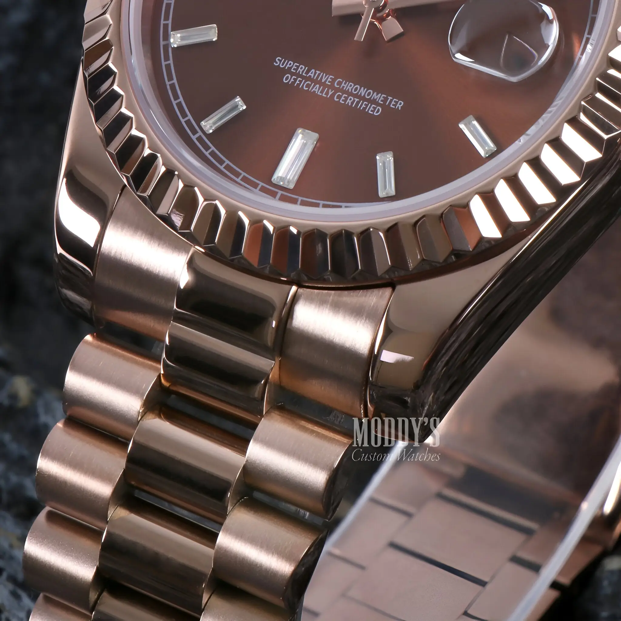 Seikojust | Daydate Rose Gold Chocolate - Image 3