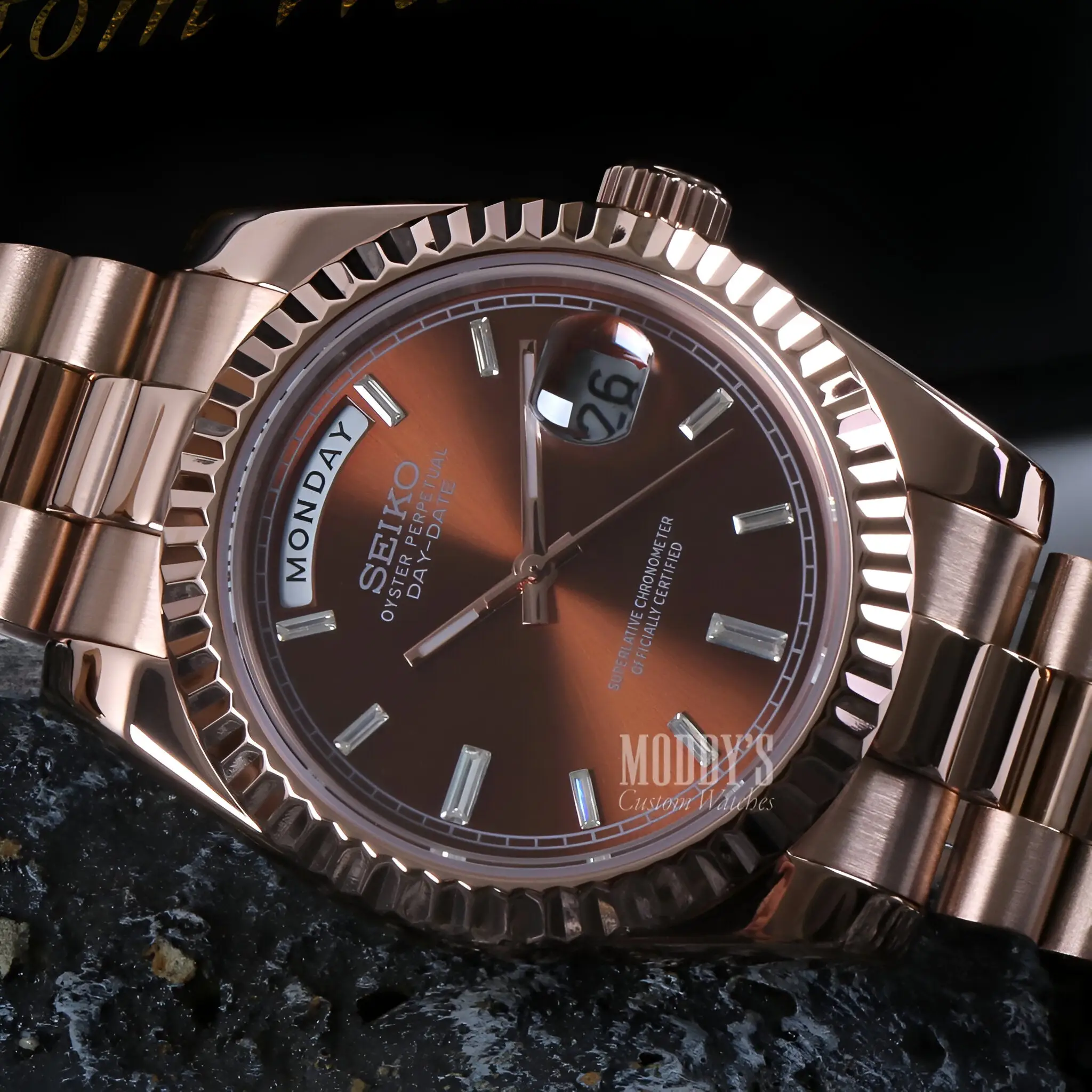 Seikojust | Daydate Rose Gold Chocolate - Image 6