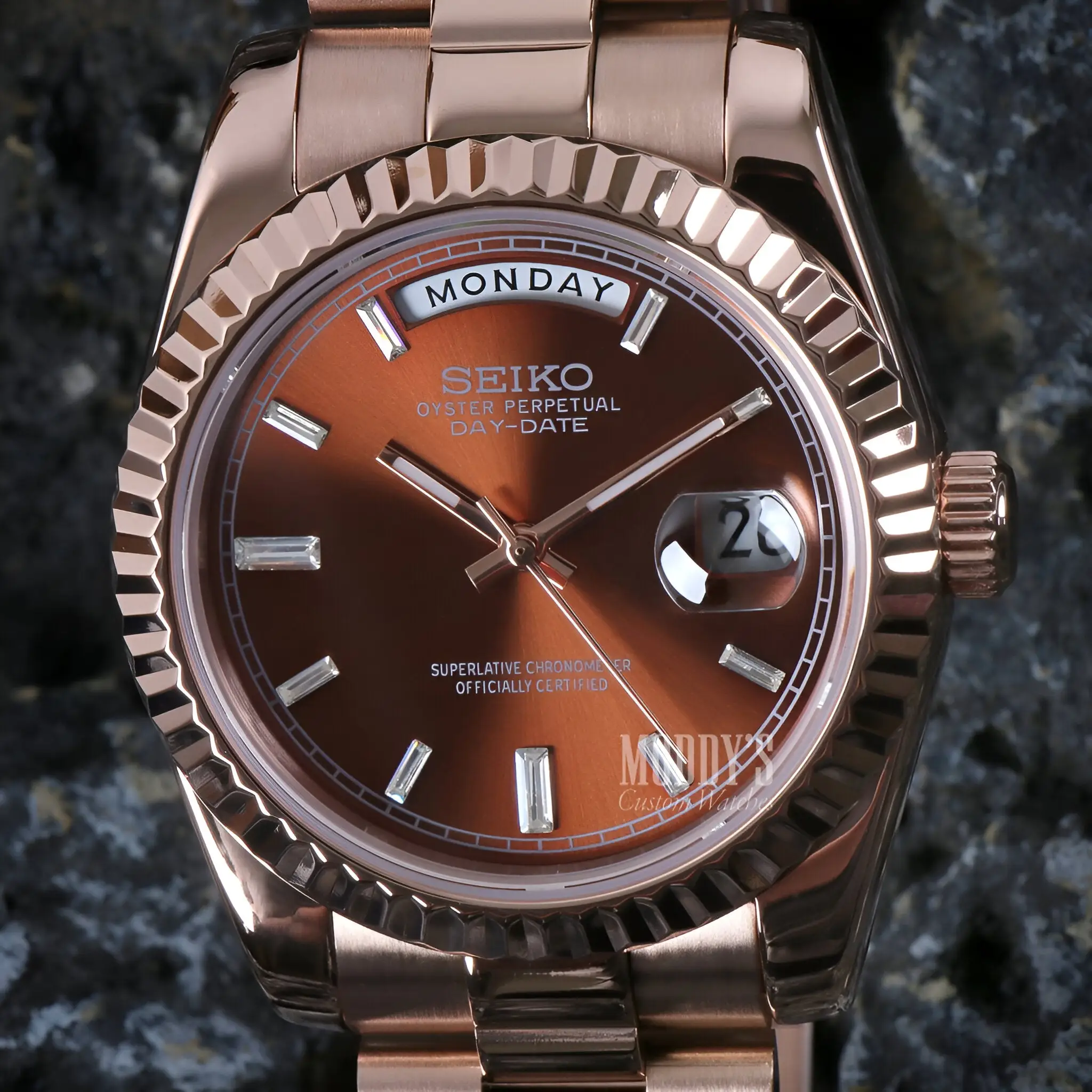 Seikojust | Daydate Rose Gold Chocolate - Image 8
